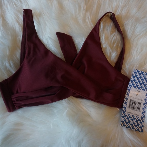 Other - New w/Tags Burgundy Bikini Top